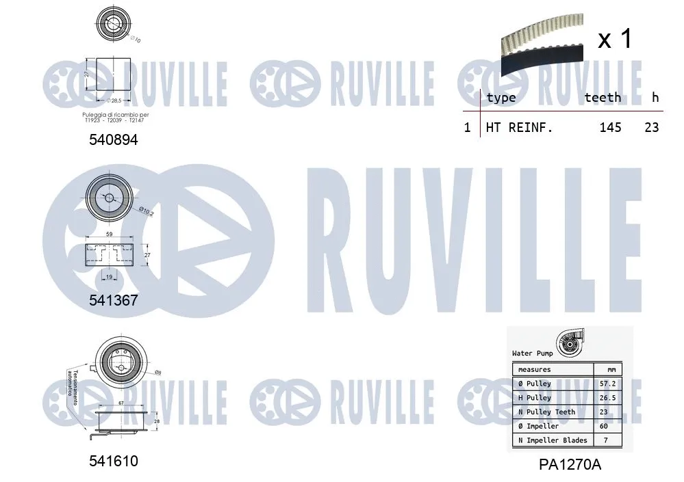 Water Pump & Timing Belt Kit