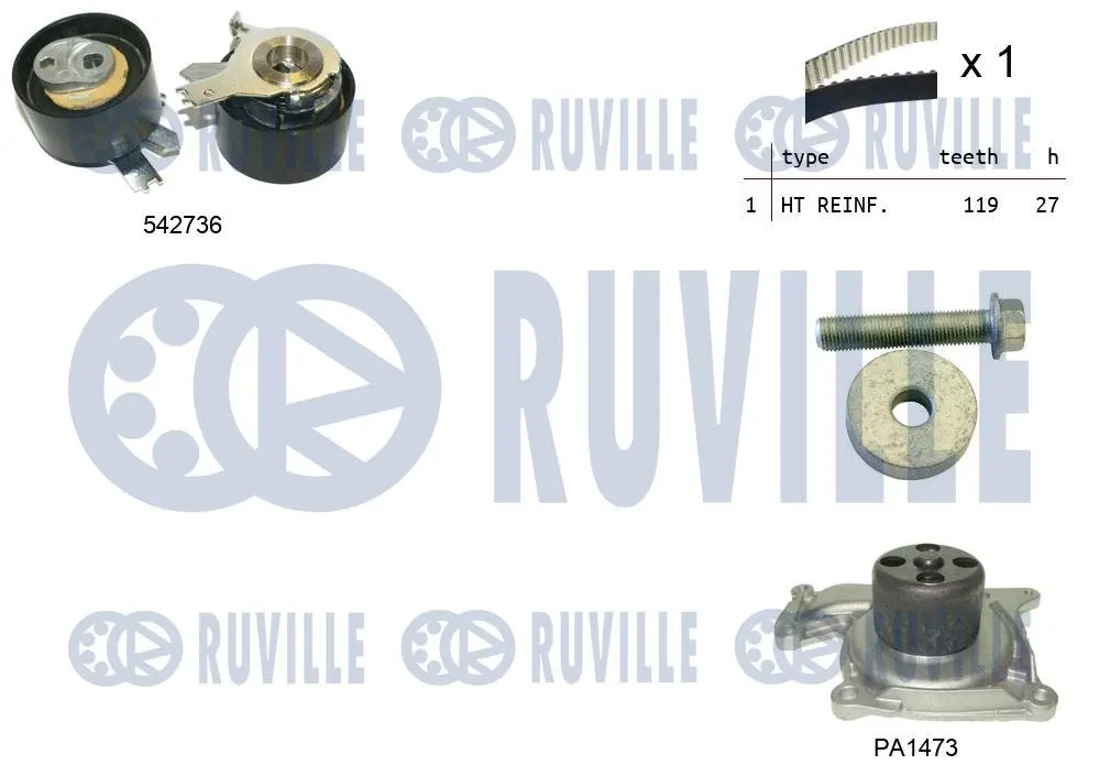 Water Pump & Timing Belt Kit (5503781)