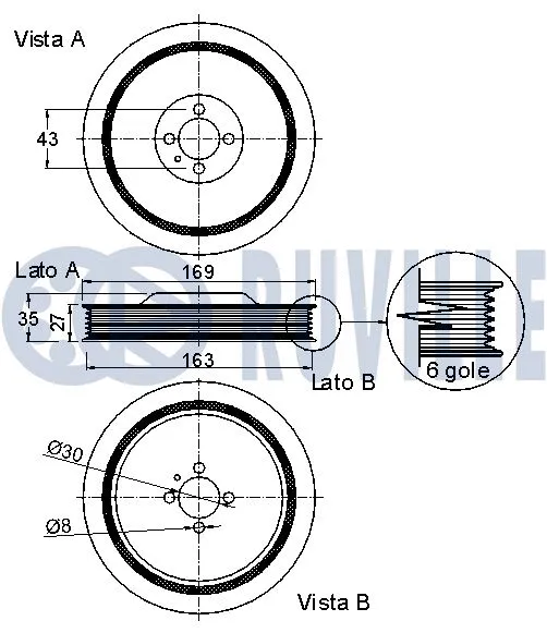 Belt Pulley, crankshaft