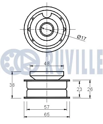 Deflection/Guide Pulley, timing belt