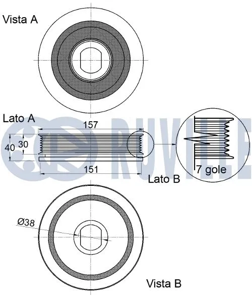 Belt Pulley, crankshaft