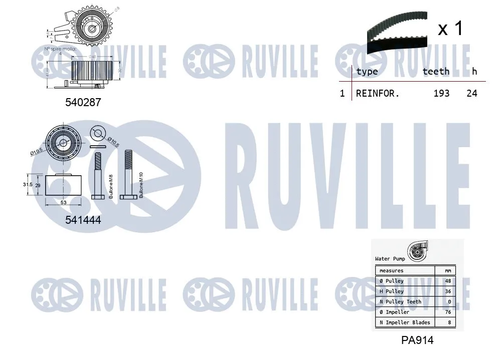Water Pump & Timing Belt Kit