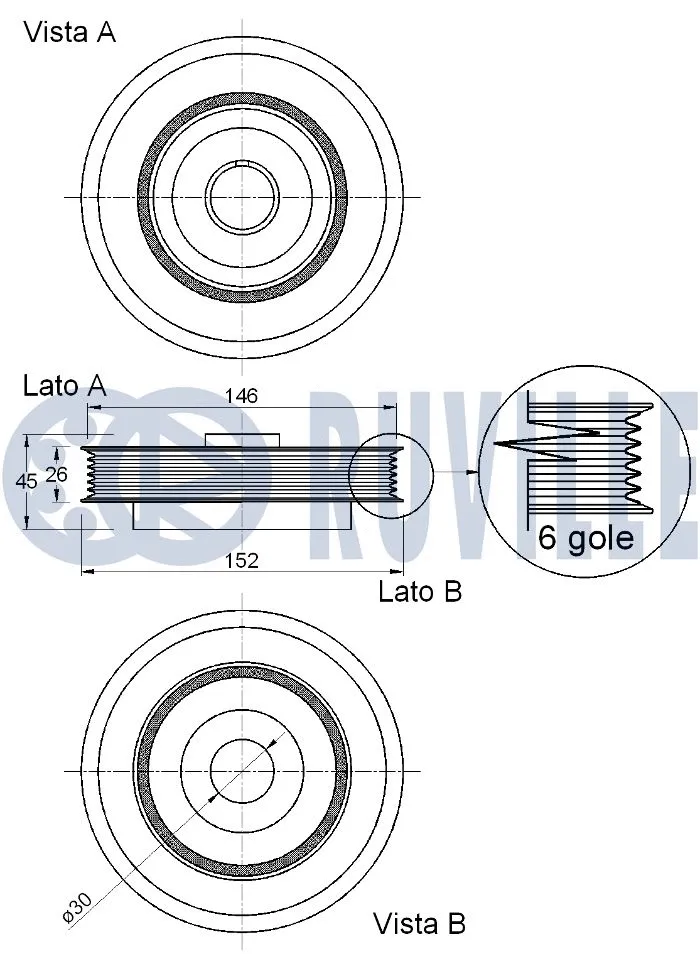 Belt Pulley, crankshaft