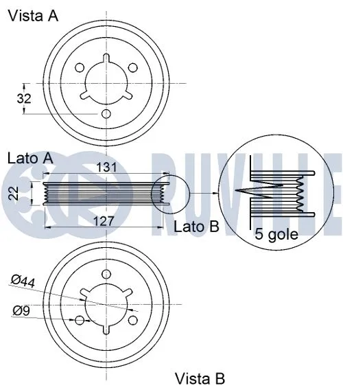 Belt Pulley, crankshaft