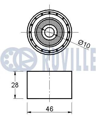 Deflection/Guide Pulley, timing belt