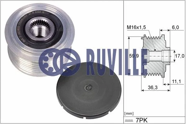 Water Pump, engine cooling (56848)
