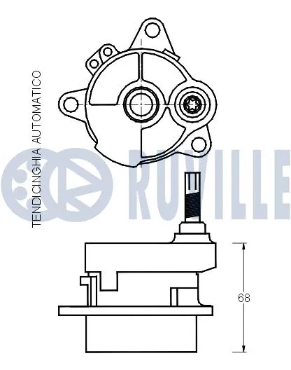 Belt Tensioner, V-ribbed belt