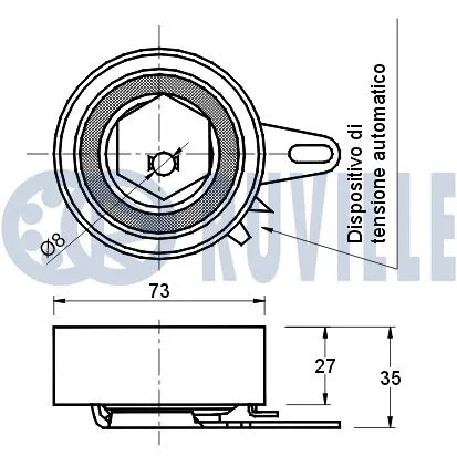 Tensioner Pulley, timing belt