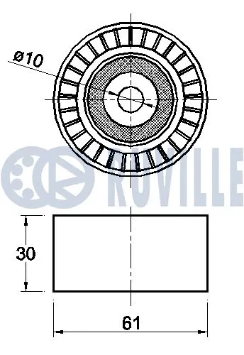 Deflection/Guide Pulley, timing belt