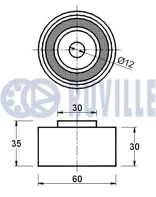 Deflection/Guide Pulley, timing belt