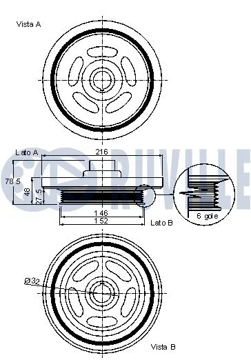 Belt Pulley, crankshaft