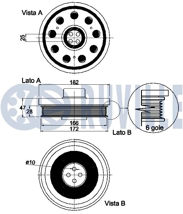 Belt Pulley, crankshaft