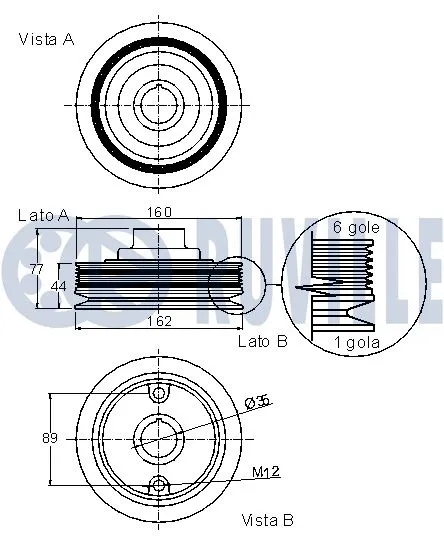 Belt Pulley, crankshaft