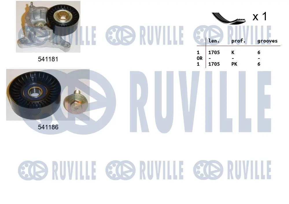 V-Ribbed Belt Set (570104)