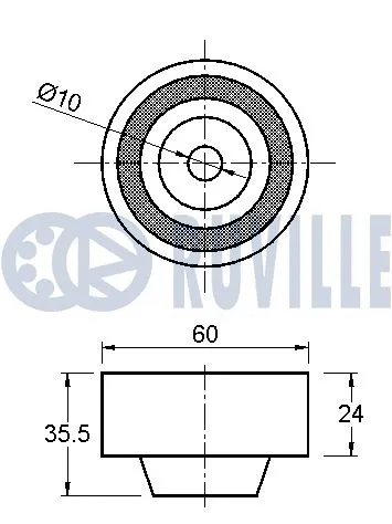 Deflection/Guide Pulley, timing belt
