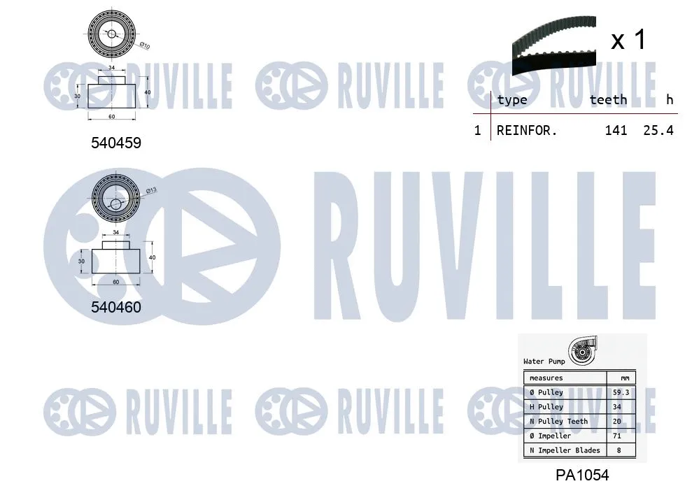 Water Pump & Timing Belt Kit
