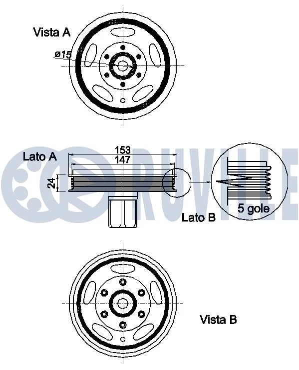 Belt Pulley, crankshaft