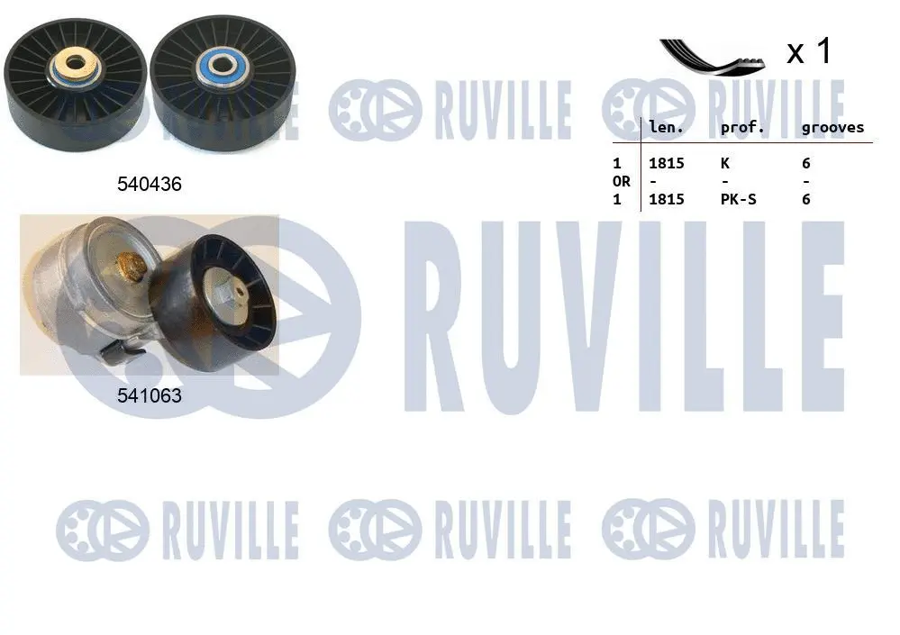 V-Ribbed Belt Set (570182)