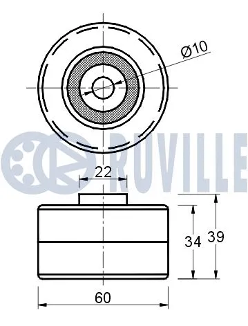 Deflection/Guide Pulley, timing belt
