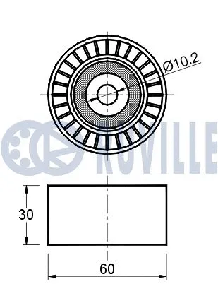 Deflection/Guide Pulley, timing belt