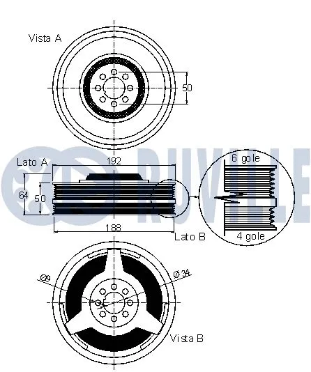 Belt Pulley, crankshaft