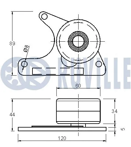 Deflection/Guide Pulley, timing belt