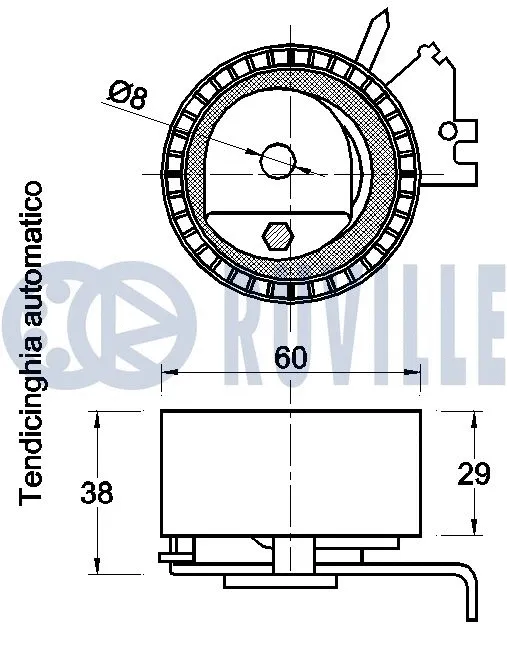 Tensioner Pulley, timing belt