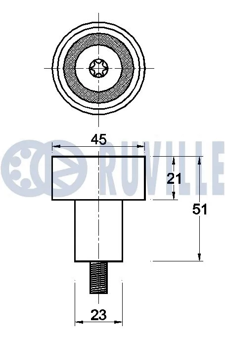Deflection/Guide Pulley, timing belt