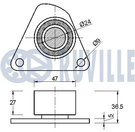 Deflection/Guide Pulley, timing belt
