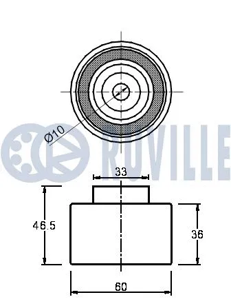 Deflection/Guide Pulley, timing belt