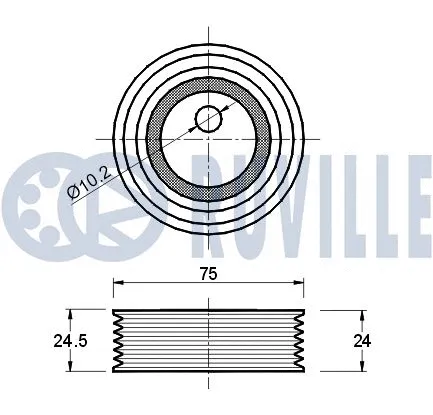 Belt Tensioner, V-ribbed belt