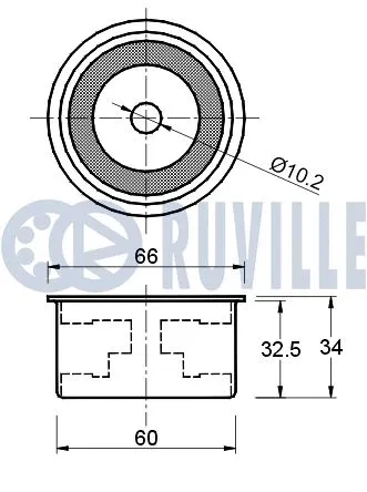 Deflection/Guide Pulley, timing belt