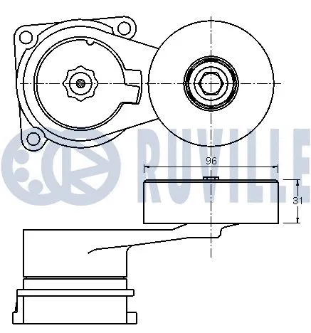 Belt Tensioner, V-ribbed belt