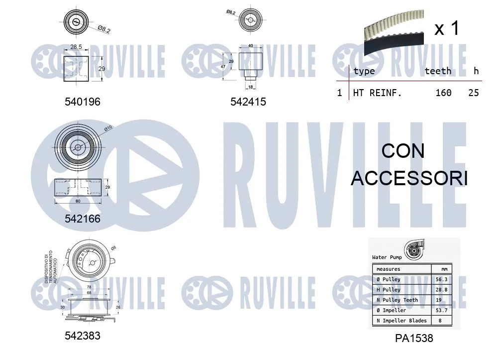 Water Pump & Timing Belt Kit