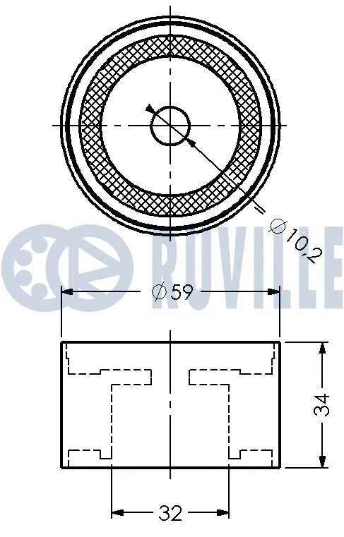 Deflection/Guide Pulley, timing belt
