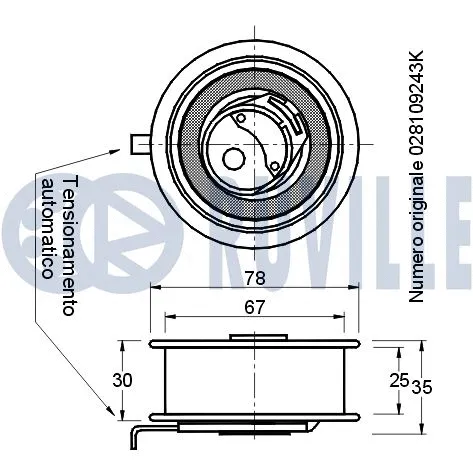 Tensioner Pulley, timing belt