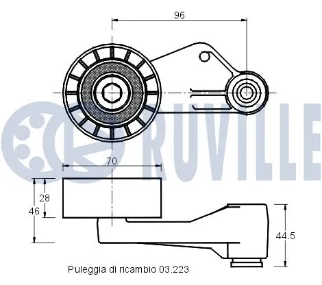 Belt Tensioner, V-ribbed belt