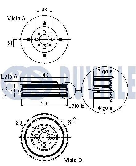 Belt Pulley, crankshaft