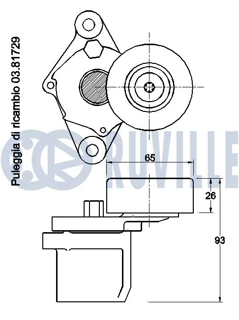 Belt Tensioner, V-ribbed belt
