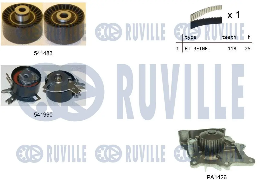Water Pump & Timing Belt Kit (5502801)