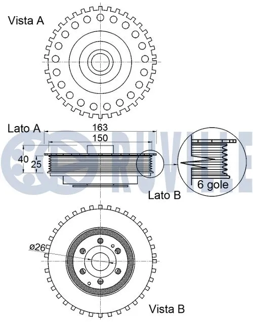 Belt Pulley, crankshaft