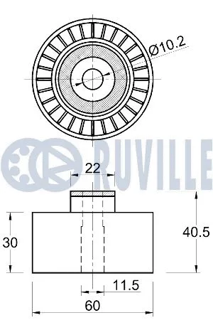 Deflection/Guide Pulley, timing belt