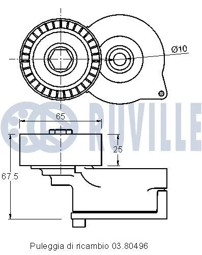 Belt Tensioner, V-ribbed belt