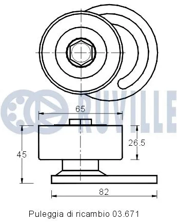Belt Tensioner, V-ribbed belt