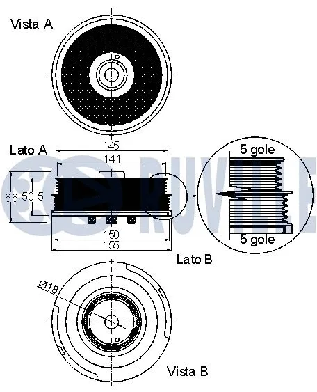 Belt Pulley, crankshaft