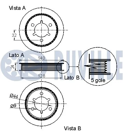 Belt Pulley, crankshaft