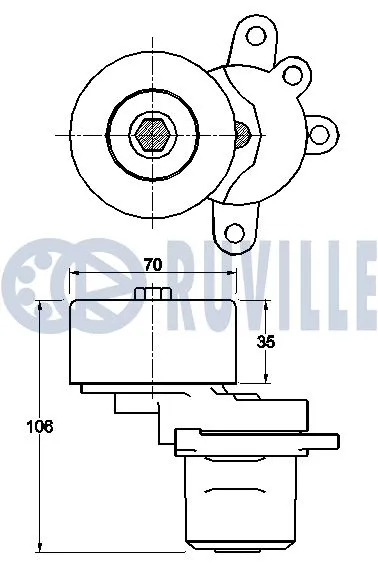 Belt Tensioner, V-ribbed belt
