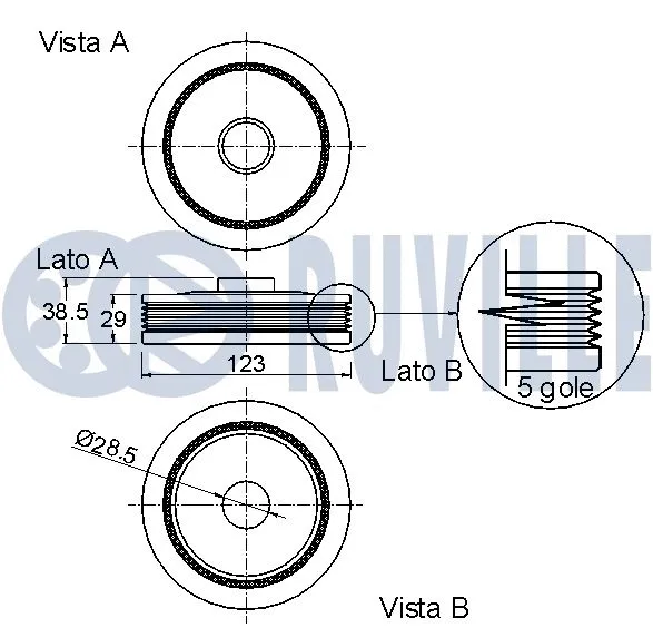 Belt Pulley, crankshaft