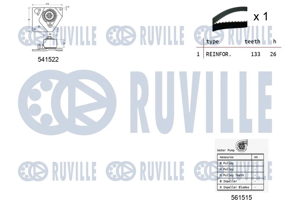 Water Pump & Timing Belt Kit