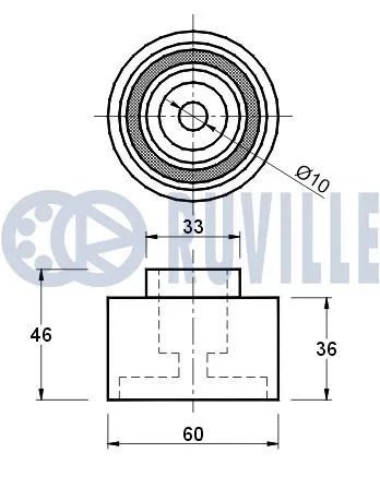 Deflection/Guide Pulley, timing belt